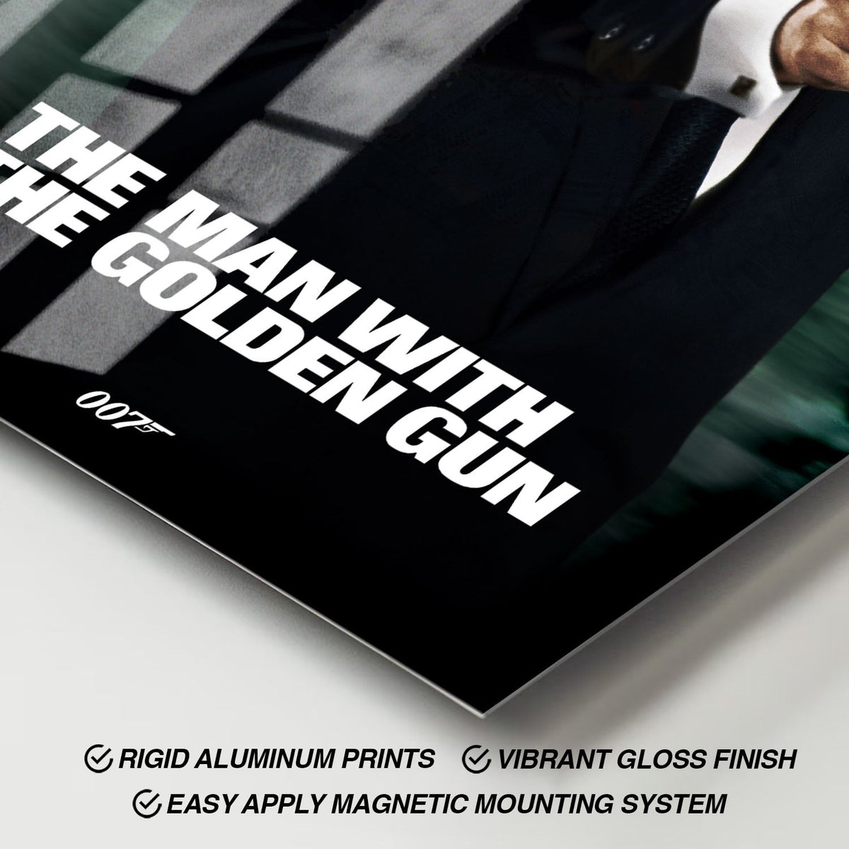 Flex Designs Metal Poster The Man with the Golden Gun Classic 11 x 17" Home Goods - Movie 1974 Movie Metal Poster