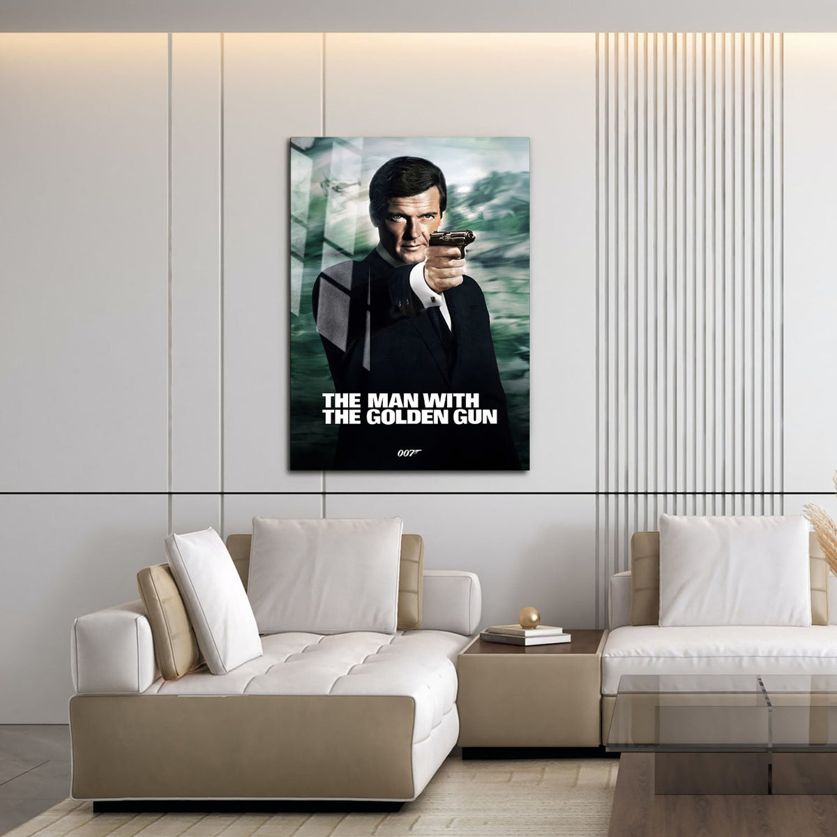 Flex Designs Metal Poster The Man with the Golden Gun Classic 16 x 24" Home Goods - Movie 1974 Movie Metal Poster
