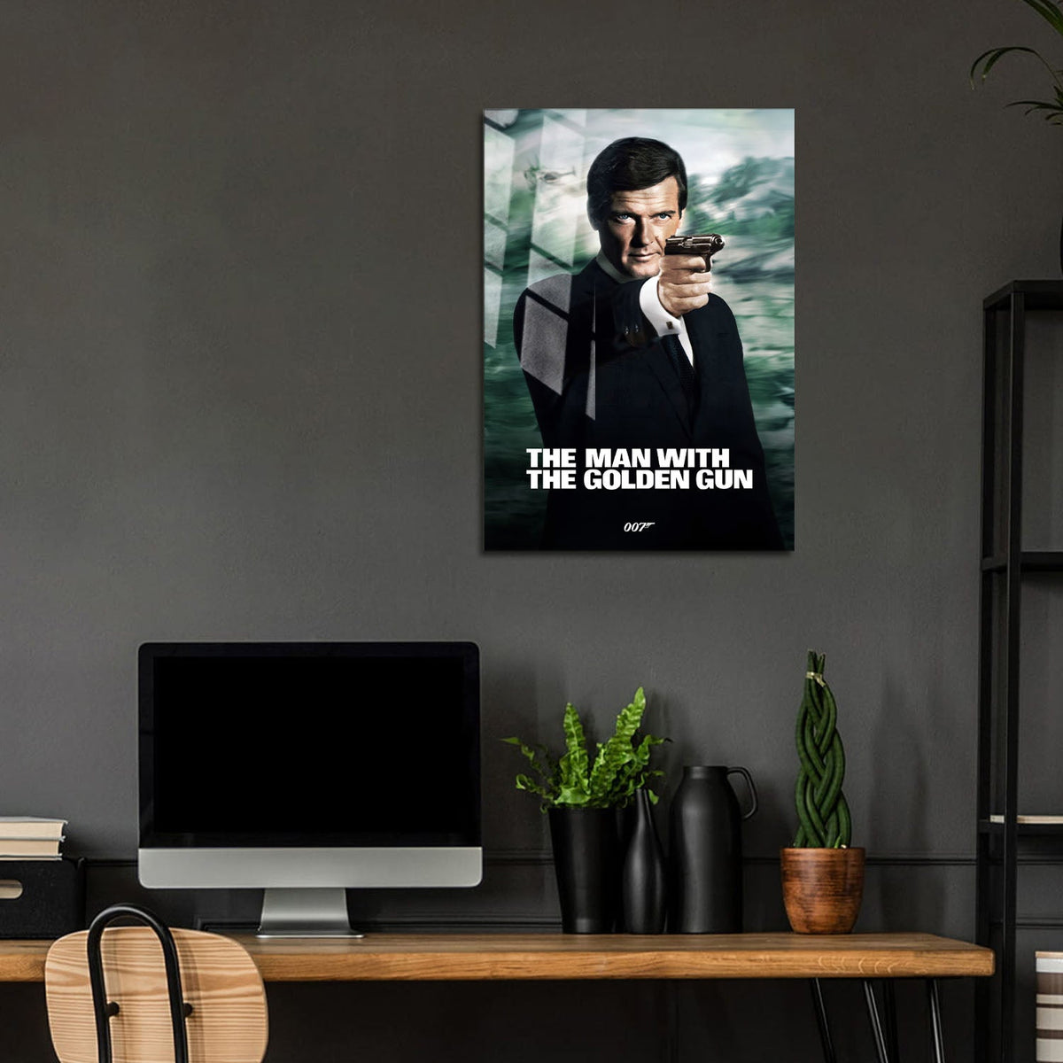Flex Designs Metal Poster The Man with the Golden Gun Classic 5 x 7" Home Goods - Movie 1974 Movie Metal Poster