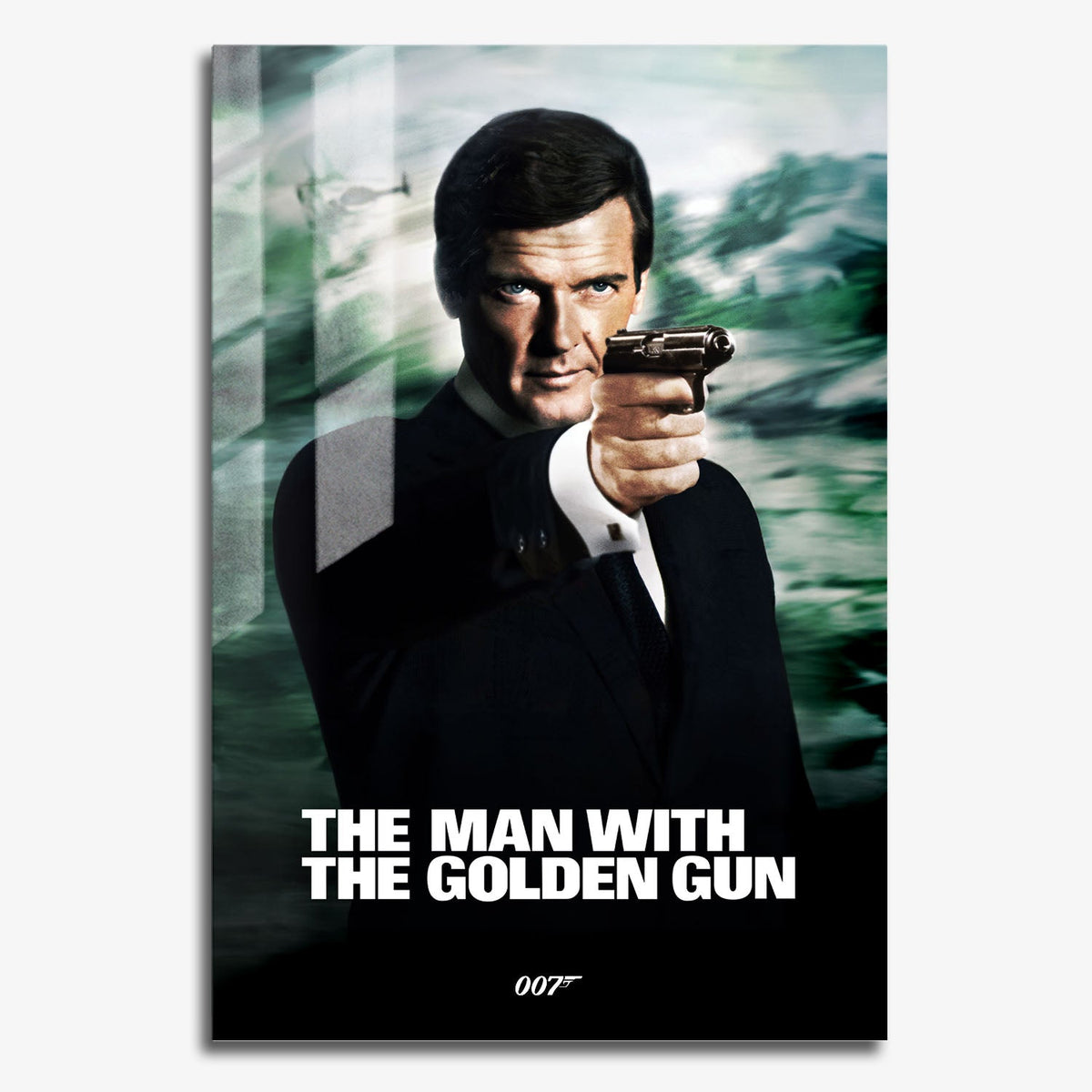 Flex Designs Metal Poster The Man with the Golden Gun Classic 11 x 17" Home Goods - Movie 1974 Movie Metal Poster