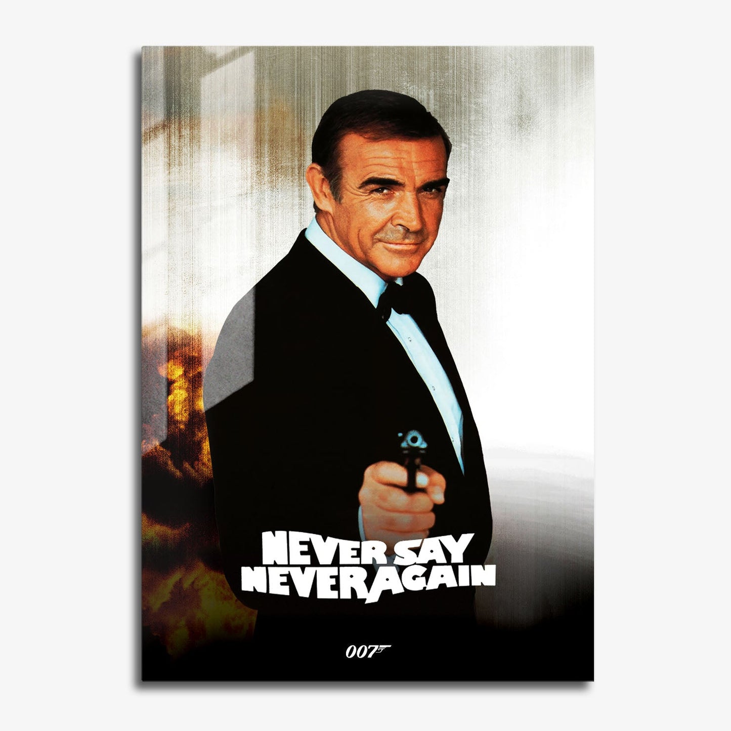 Flex Designs Metal Poster Never Say Never Again Classic 11 x 17" Home Goods - Movie 1983 Movie Metal Poster