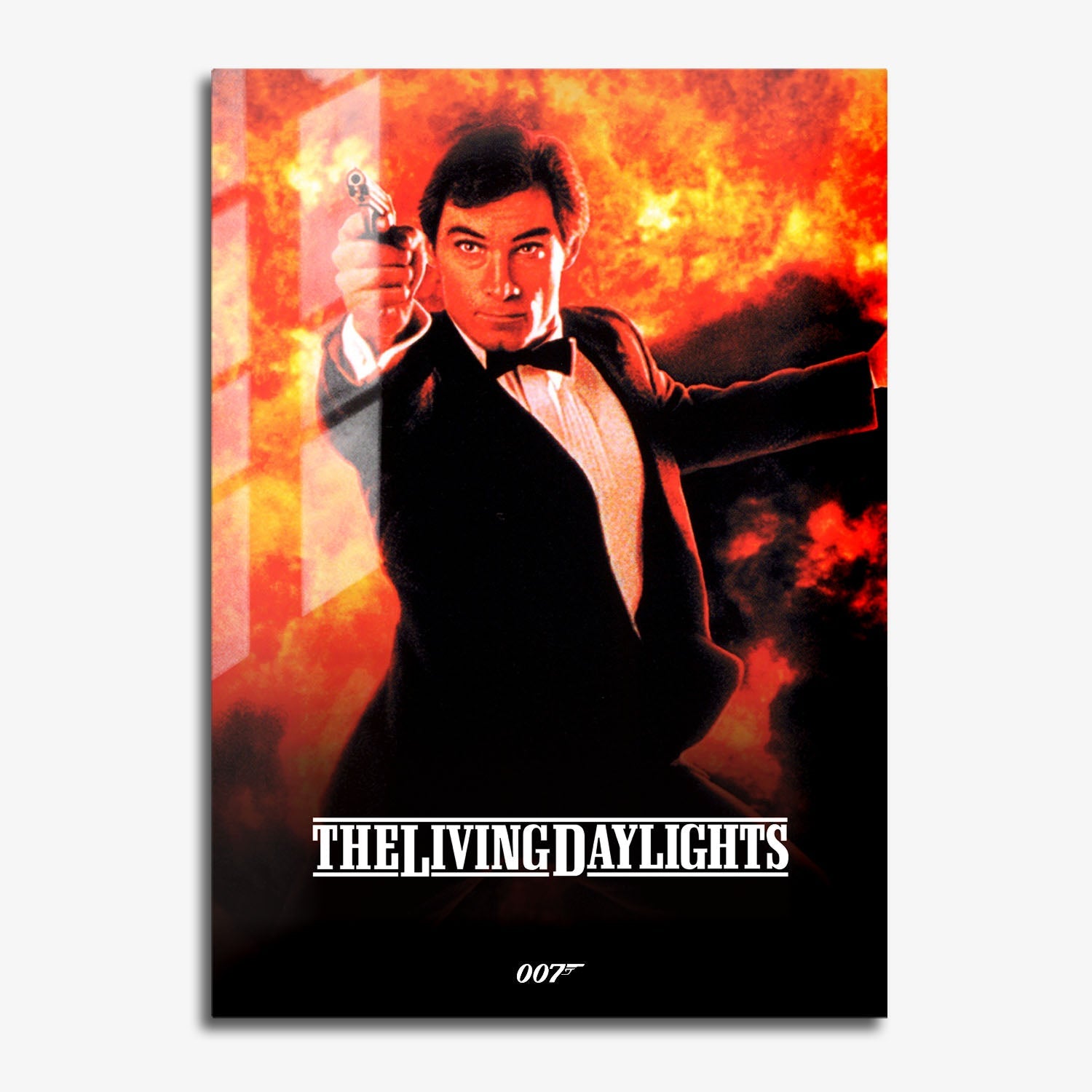 Flex Designs Metal Poster The Living Daylights Classic 11 x 17" Home Goods - Movie 1987 Movie Metal Poster