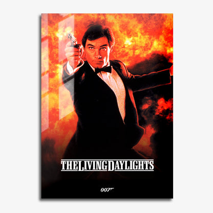 Flex Designs Metal Poster The Living Daylights Classic 11 x 17" Home Goods - Movie 1987 Movie Metal Poster