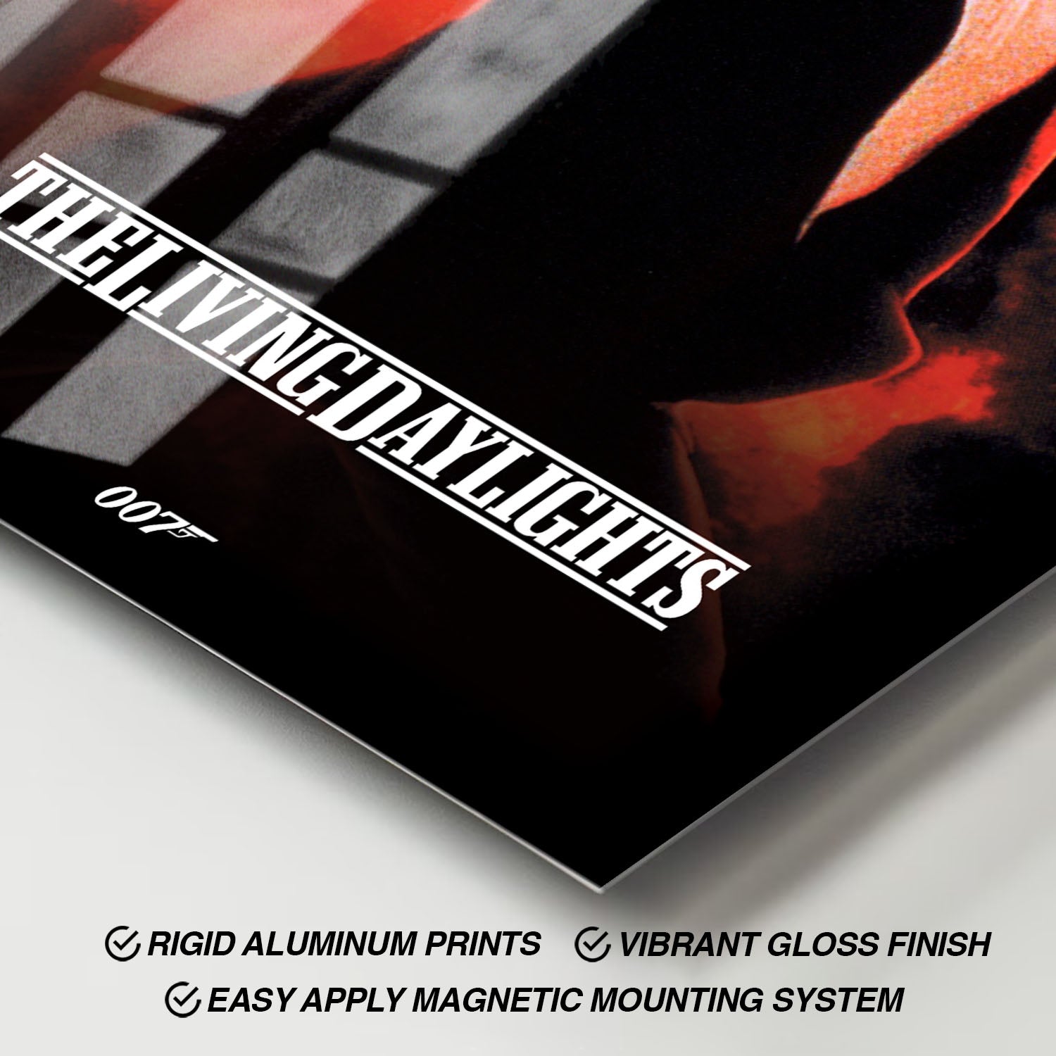 Flex Designs Metal Poster The Living Daylights Classic 11 x 17" Home Goods - Movie 1987 Movie Metal Poster