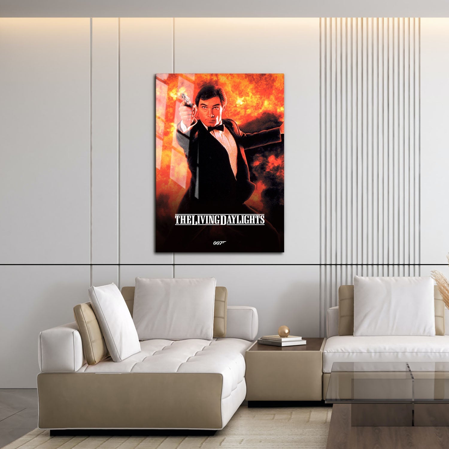 Flex Designs Metal Poster The Living Daylights Classic 16 x 24" Home Goods - Movie 1987 Movie Metal Poster