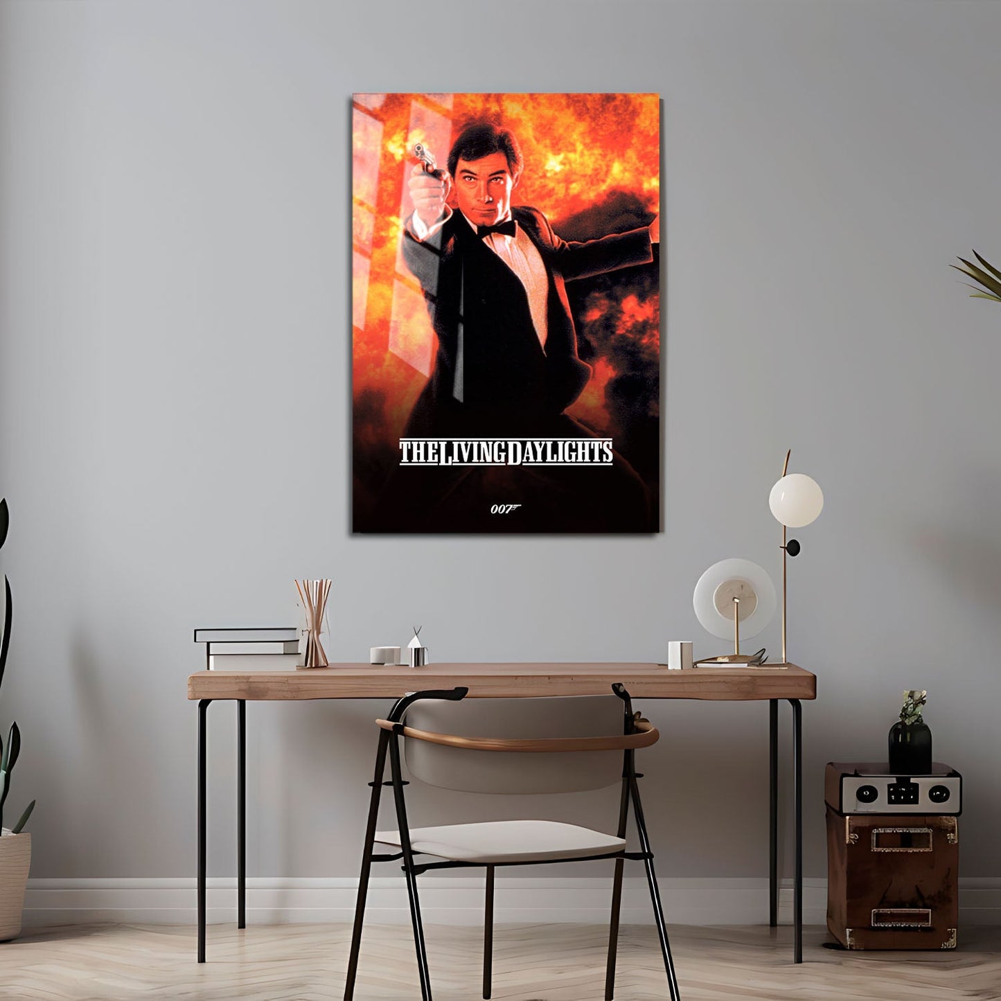 Flex Designs Metal Poster The Living Daylights Classic 24 x 36" Home Goods - Movie 1987 Movie Metal Poster