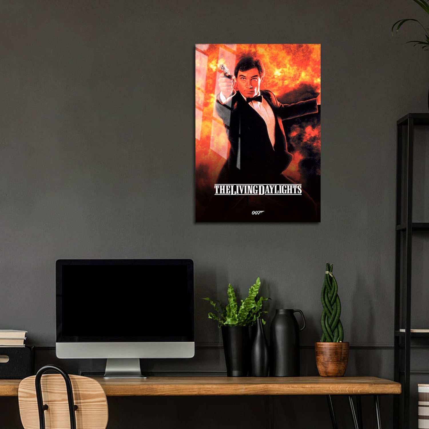 Flex Designs Metal Poster The Living Daylights Classic 5 x 7" Home Goods - Movie 1987 Movie Metal Poster