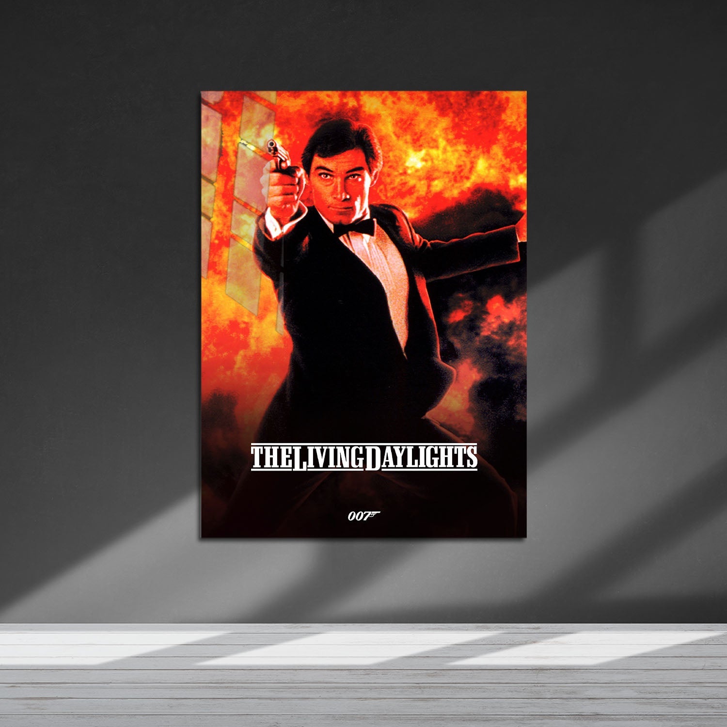 Flex Designs Metal Poster The Living Daylights Classic 5 x 7" Home Goods - Movie 1987 Movie Metal Poster