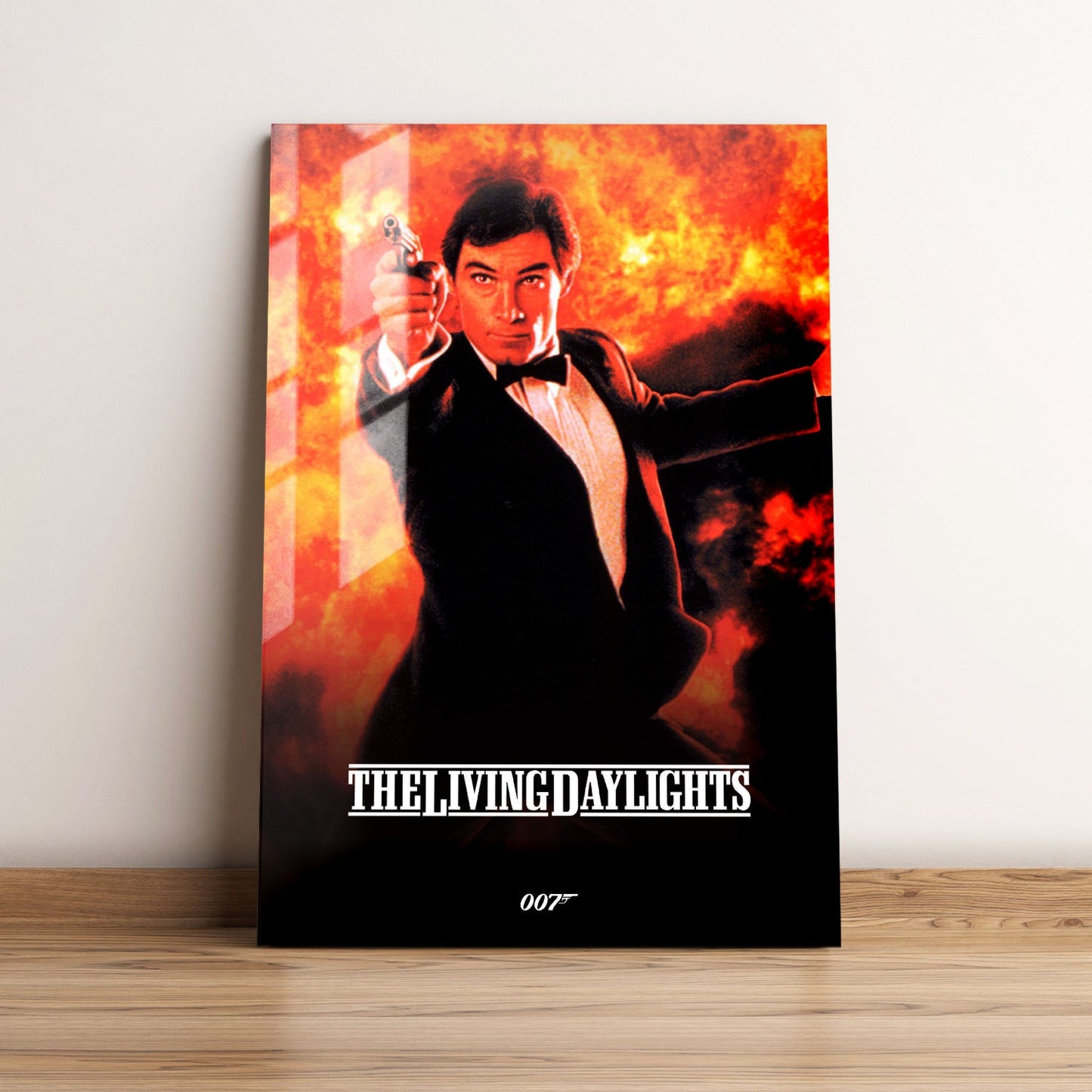 The Living Daylights Classic Movie Metal Poster