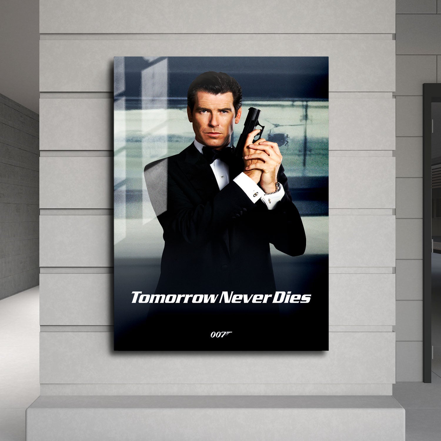 Flex Designs Metal Poster Tomorrow Never Dies Classic 24 x 36" Home Goods - Movie 1997 Movie Metal Poster