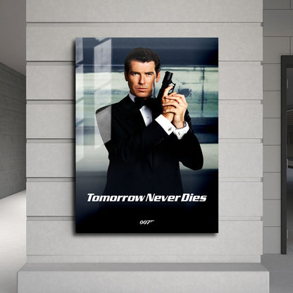 Flex Designs Metal Poster Tomorrow Never Dies Classic 24 x 36" Home Goods - Movie 1997 Movie Metal Poster