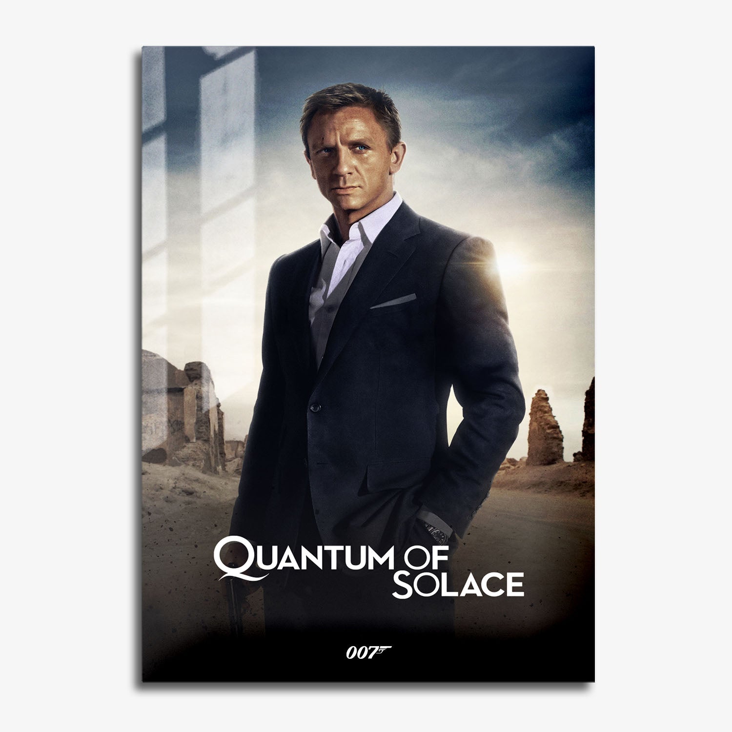 Flex Designs Metal Poster Quantum of Solace Classic 11 x 17" Home Goods - Movie 2008 Movie Metal Poster