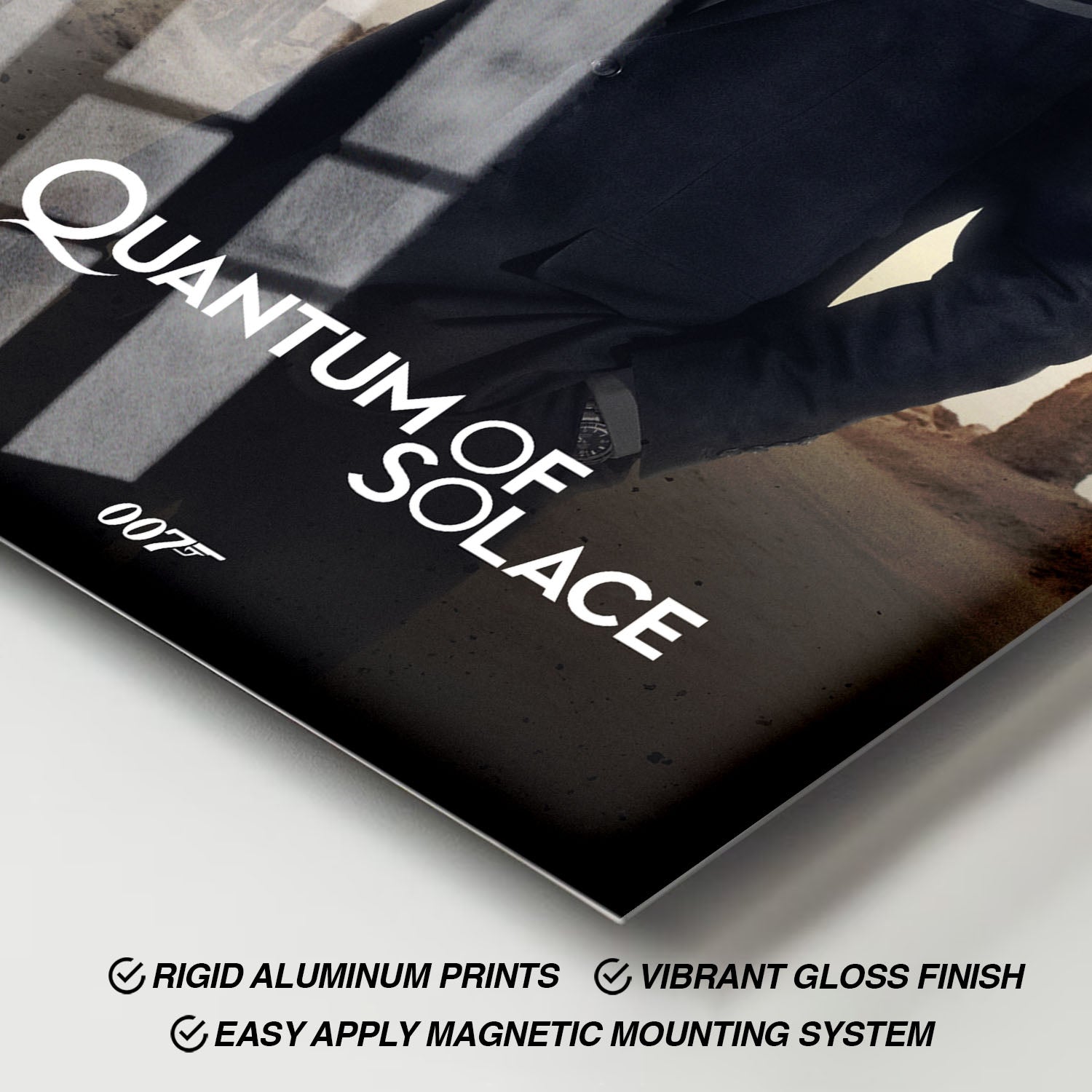 Flex Designs Metal Poster Quantum of Solace Classic 11 x 17" Home Goods - Movie 2008 Movie Metal Poster