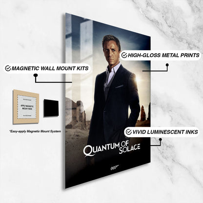 Flex Designs Metal Poster Quantum of Solace Classic 16 x 24" Home Goods - Movie 2008 Movie Metal Poster