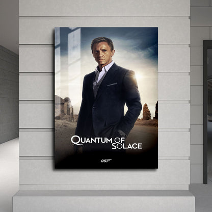 Flex Designs Metal Poster Quantum of Solace Classic 24 x 36" Home Goods - Movie 2008 Movie Metal Poster