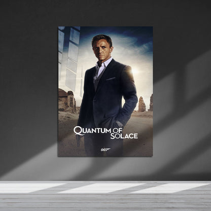 Flex Designs Metal Poster Quantum of Solace Classic 5 x 7" Home Goods - Movie 2008 Movie Metal Poster
