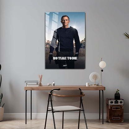 Flex Designs Metal Poster No Time to Die Classic 24 x 36" Home Goods - Movie 2021 Movie Metal Poster
