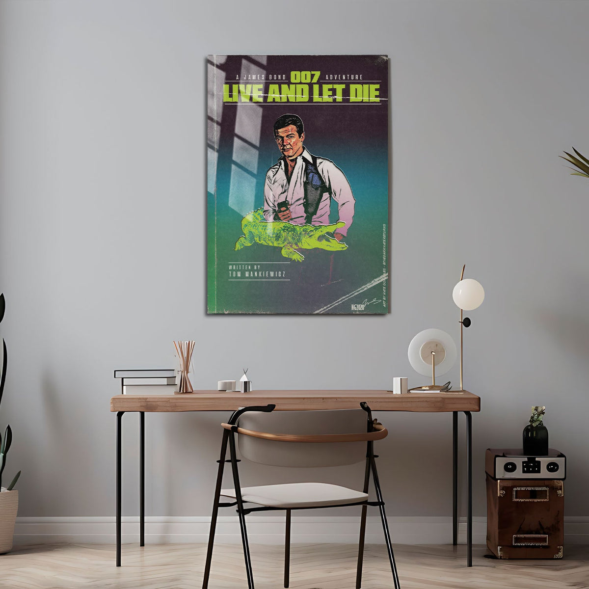 Flex Designs Metal Poster Live and Let Die Minimalist 24 x 36" Home Goods - Movie 1973 Movie Metal Poster