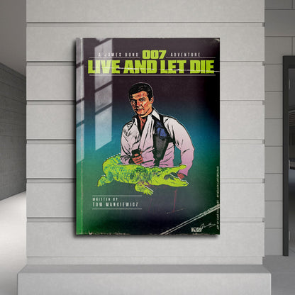 Flex Designs Metal Poster Live and Let Die Minimalist 24 x 36" Home Goods - Movie 1973 Movie Metal Poster