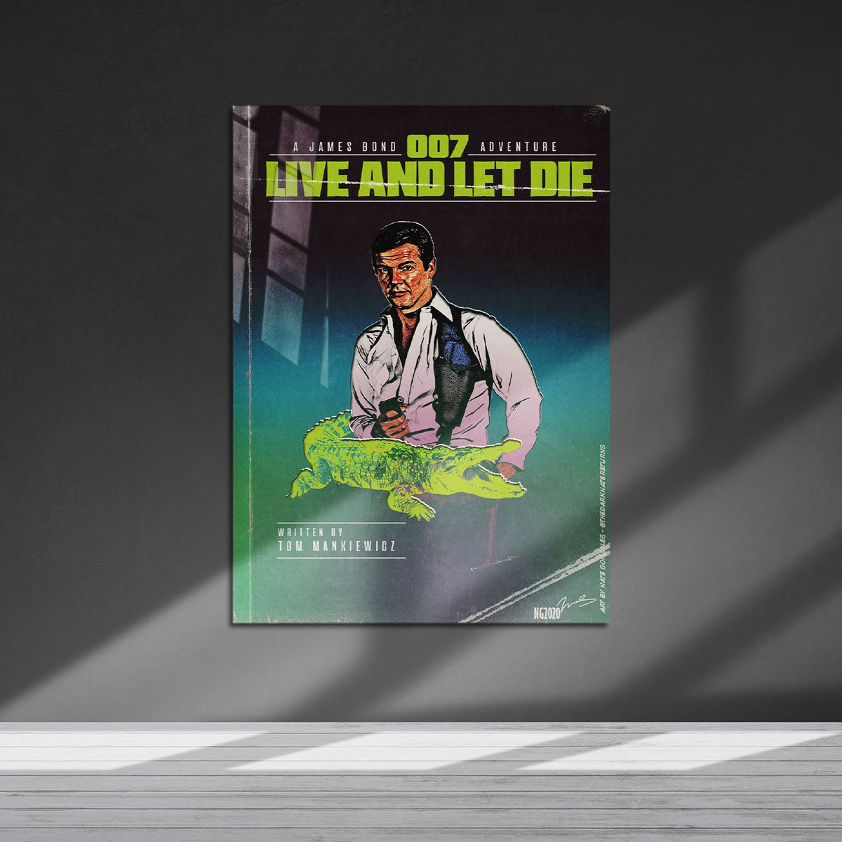 Flex Designs Metal Poster Live and Let Die Minimalist 5 x 7" Home Goods - Movie 1973 Movie Metal Poster