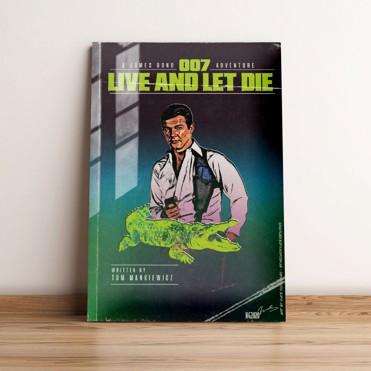 Live and Let Die Minimalist Movie Metal Poster