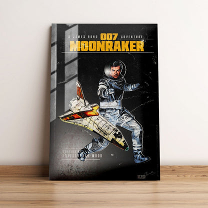 Moonraker Minimalist Movie Metal Poster