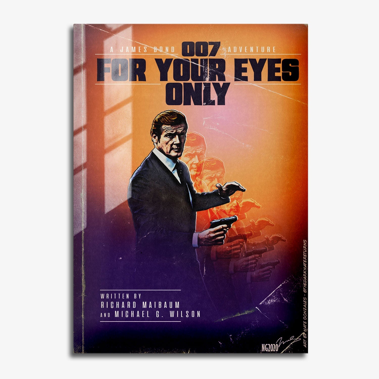 Flex Designs Metal Poster For Your Eyes Only Minimalist 11 x 17" Home Goods - Movie 1981 Movie Metal Poster