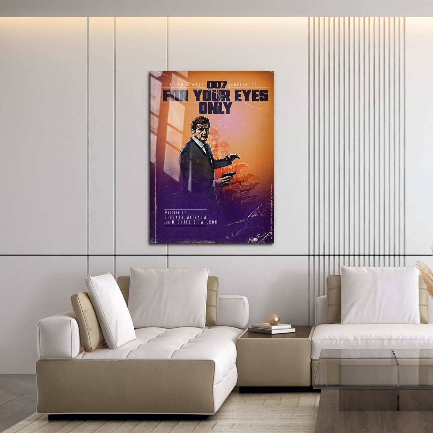 Flex Designs Metal Poster For Your Eyes Only Minimalist 16 x 24" Home Goods - Movie 1981 Movie Metal Poster