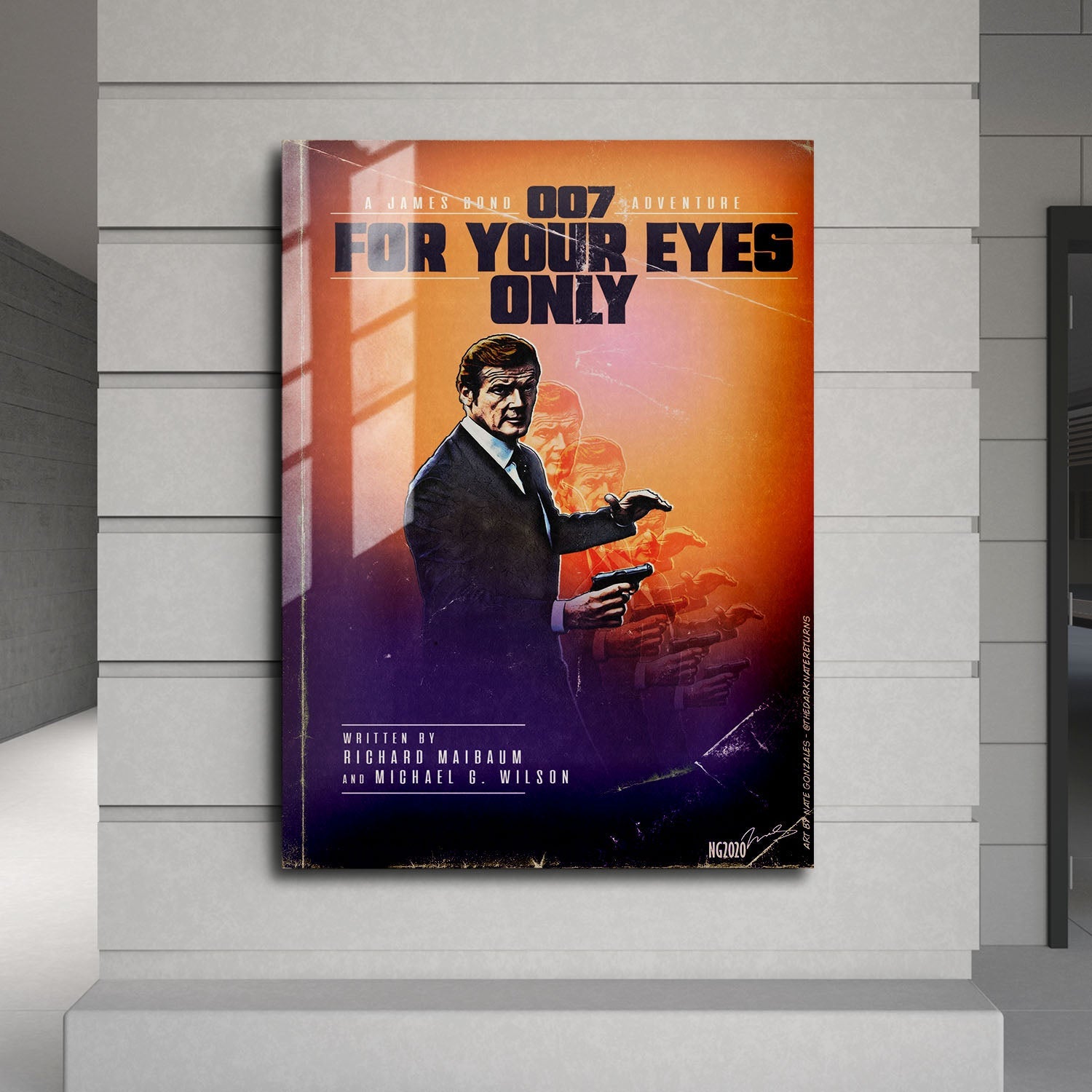 Flex Designs Metal Poster For Your Eyes Only Minimalist 24 x 36" Home Goods - Movie 1981 Movie Metal Poster
