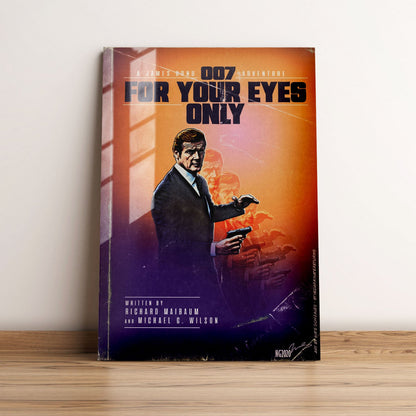 For Your Eyes Only Minimalist Movie Metal Poster