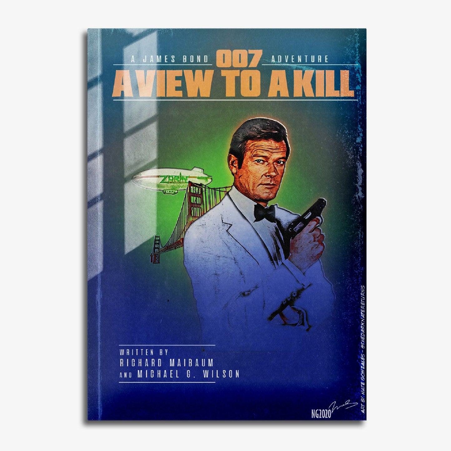 Flex Designs Metal Poster A View to a Kill Minimalist 11 x 17" Home Goods - Movie 1985 Movie Metal Poster
