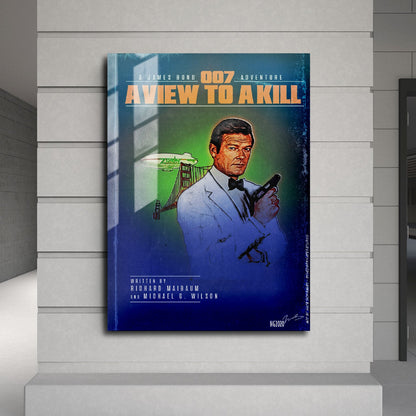 Flex Designs Metal Poster A View to a Kill Minimalist 24 x 36" Home Goods - Movie 1985 Movie Metal Poster