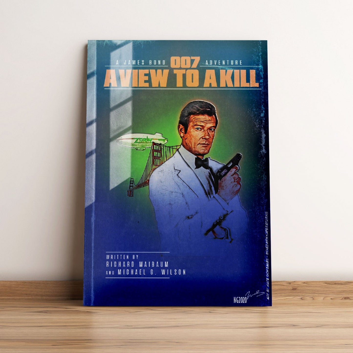 A View to a Kill Minimalist Movie Metal Poster