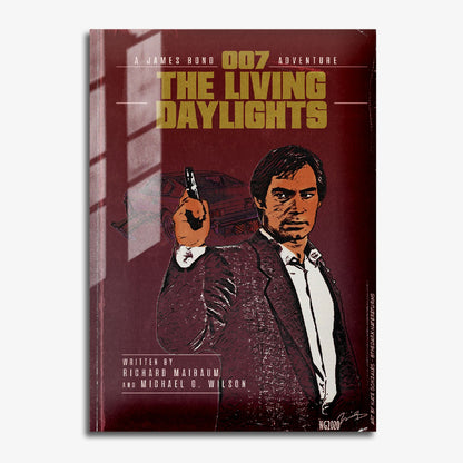 Flex Designs Metal Poster The Living Daylights Minimalist 11 x 17" Home Goods - Movie 1987 Movie Metal Poster