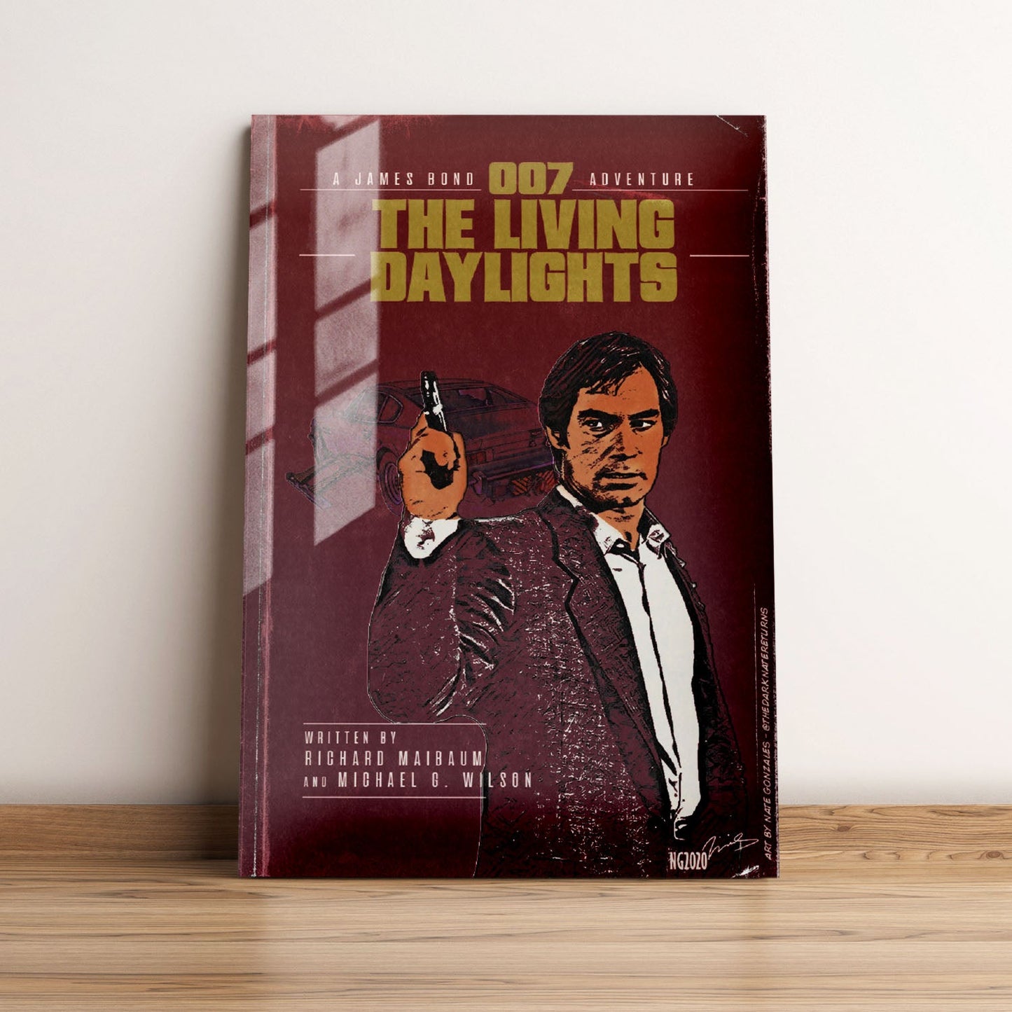 The Living Daylights Minimalist Movie Metal Poster