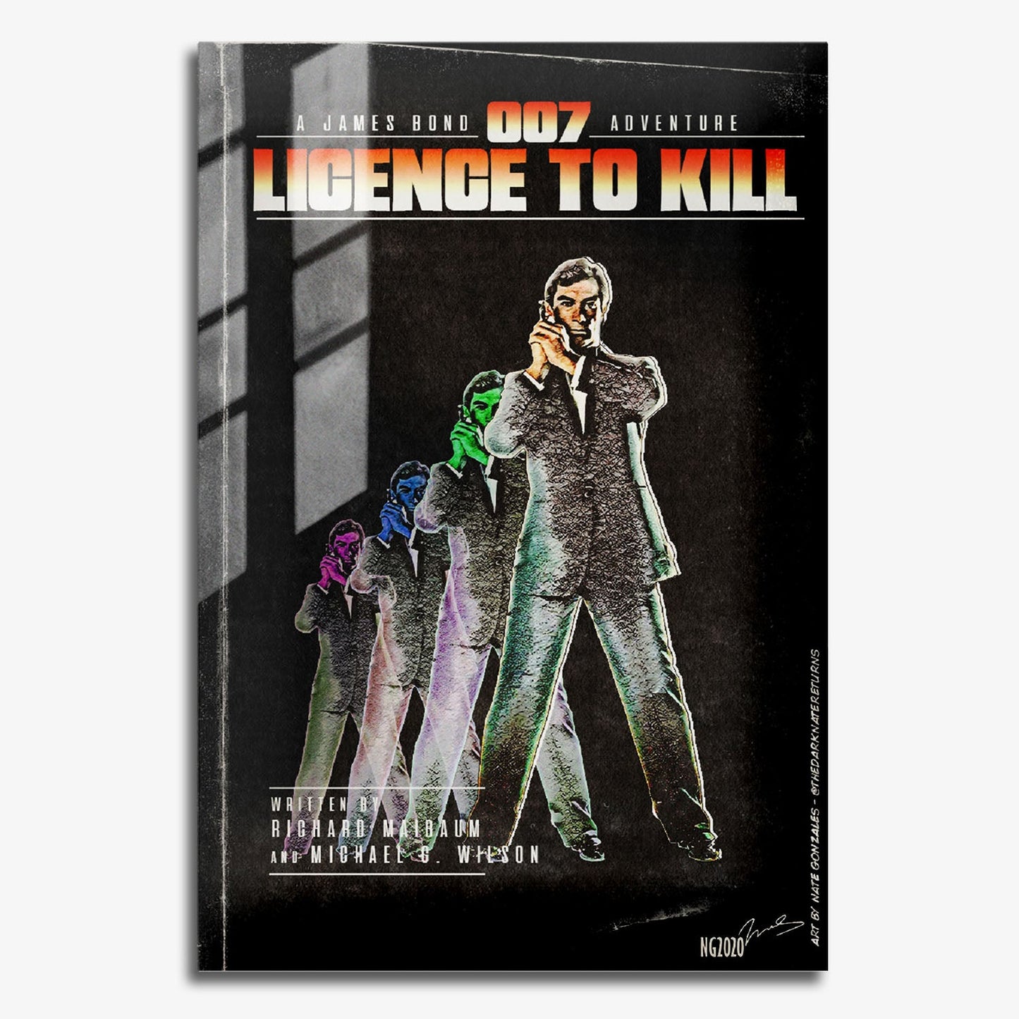 Flex Designs Metal Poster Licence to Kill Minimalist 11 x 17" Home Goods - Movie 1989 Movie Metal Poster