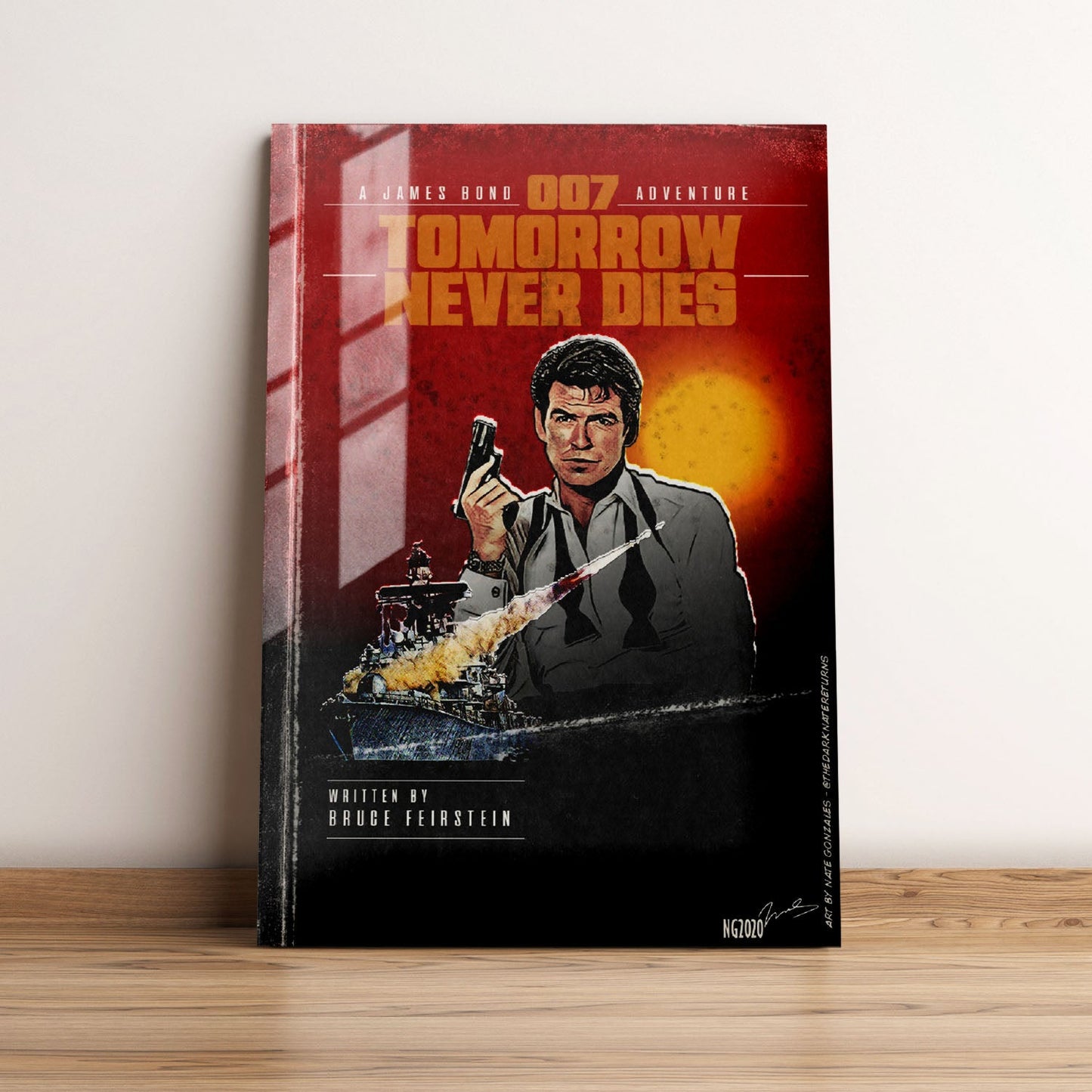 Tomorrow Never Dies Minimalist Movie Metal Poster