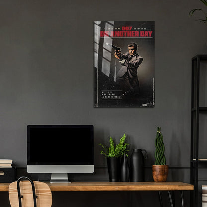 Flex Designs Metal Poster Die Another Day Minimalist 5 x 7" Home Goods - Movie 2002 Movie Metal Poster