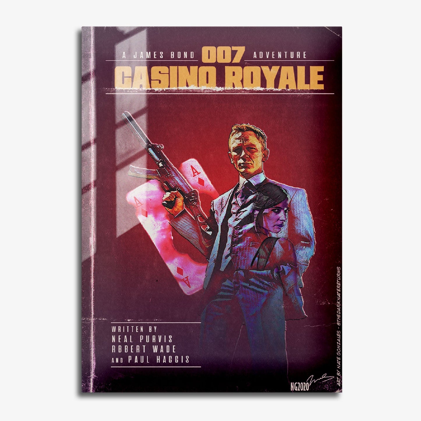 Flex Designs Metal Poster Casino Royale Minimalist 11 x 17" Home Goods - Movie 2006 Movie Metal Poster