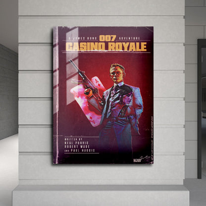 Flex Designs Metal Poster Casino Royale Minimalist 24 x 36" Home Goods - Movie 2006 Movie Metal Poster