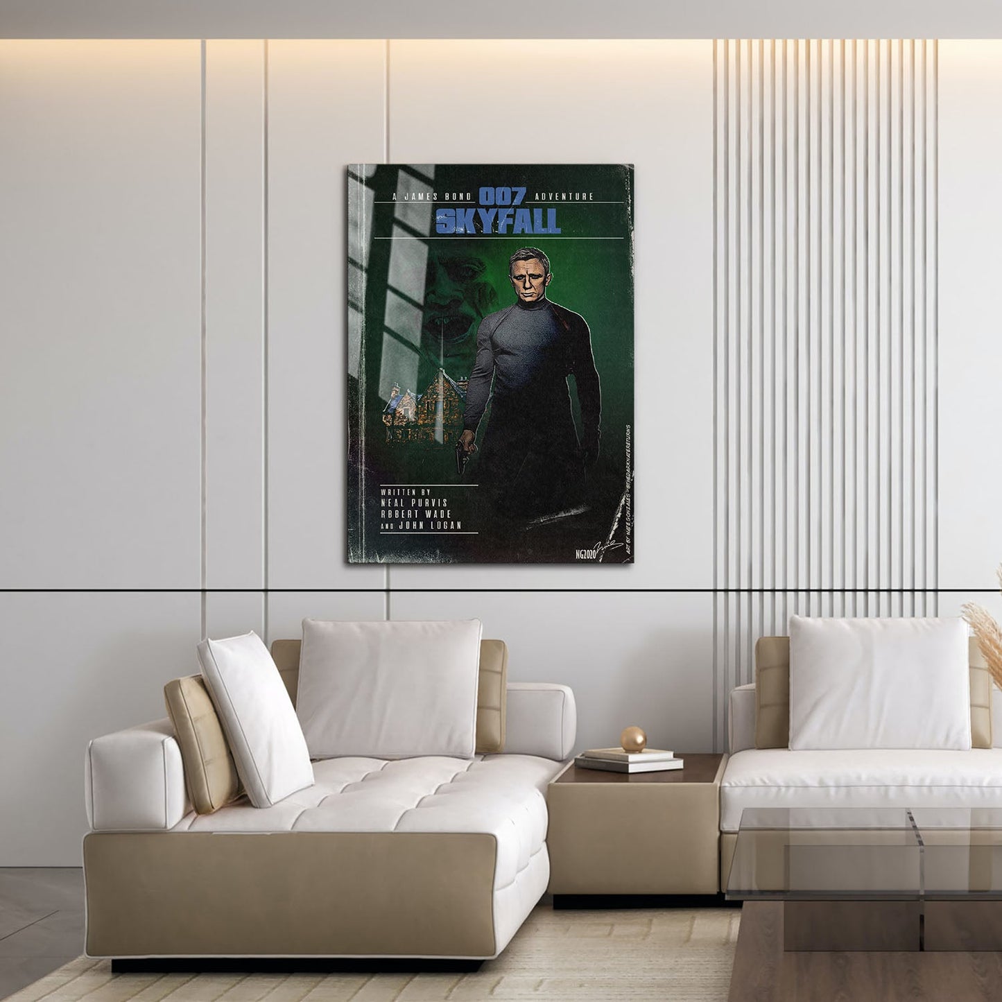 Flex Designs Metal Poster Skyfall Minimalist 16 x 24" Home Goods - Movie 2012 Movie Metal Poster