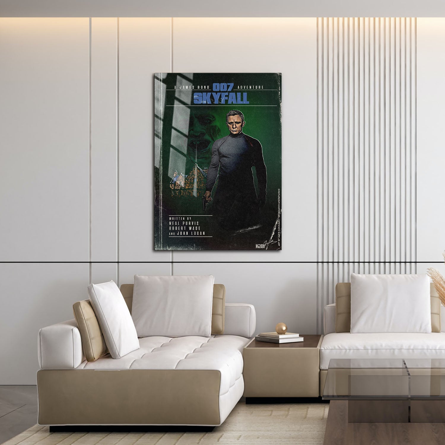 Flex Designs Metal Poster Skyfall Minimalist 16 x 24" Home Goods - Movie 2012 Movie Metal Poster