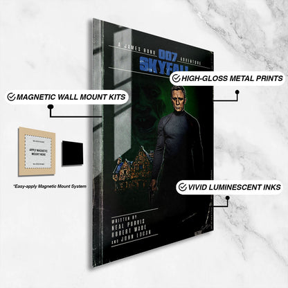 Flex Designs Metal Poster Skyfall Minimalist 16 x 24" Home Goods - Movie 2012 Movie Metal Poster
