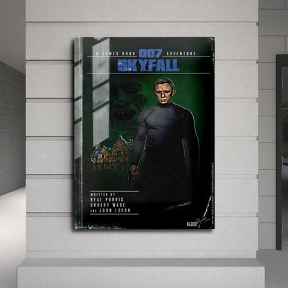 Flex Designs Metal Poster Skyfall Minimalist 24 x 36" Home Goods - Movie 2012 Movie Metal Poster