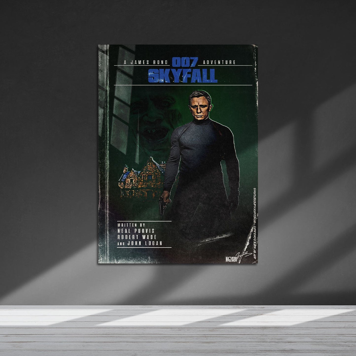 Flex Designs Metal Poster Skyfall Minimalist 5 x 7" Home Goods - Movie 2012 Movie Metal Poster