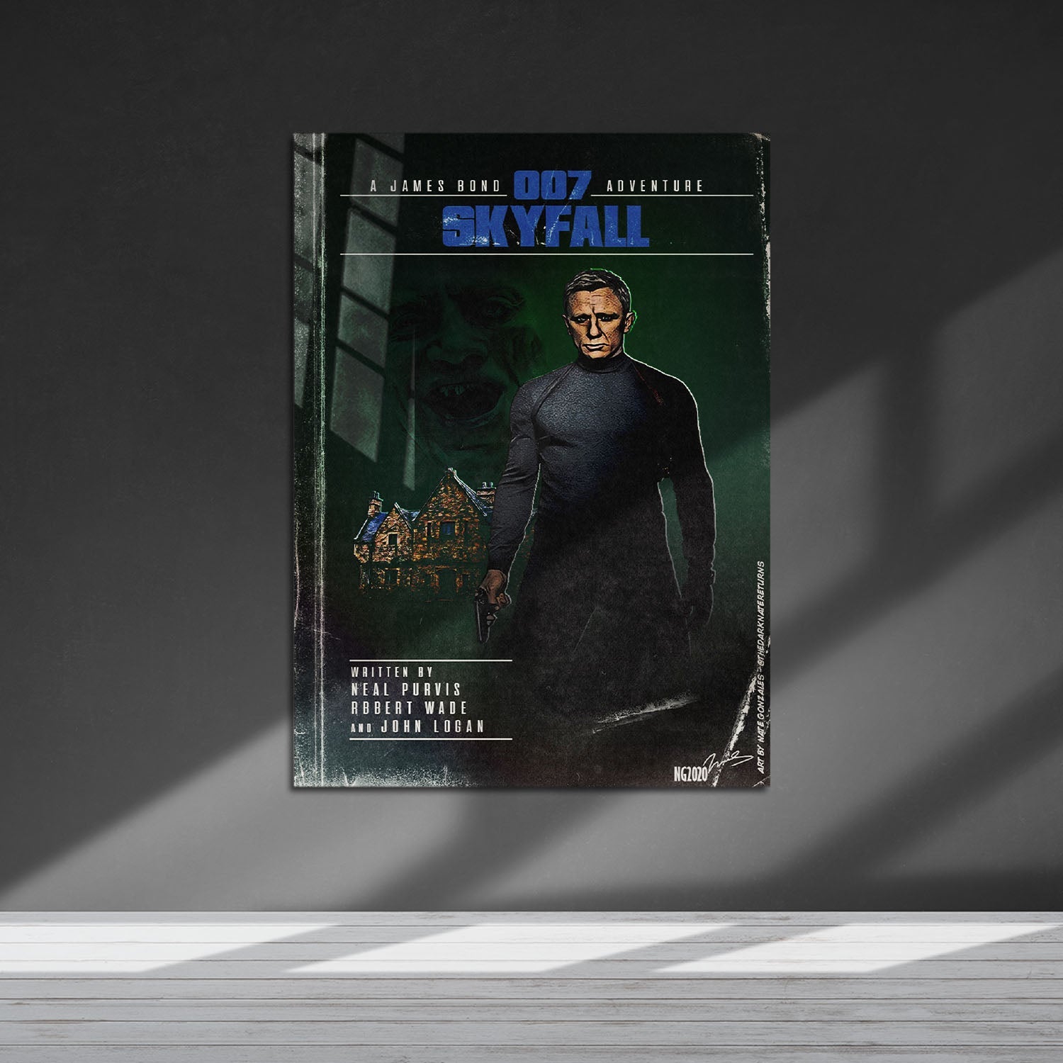 Flex Designs Metal Poster Skyfall Minimalist 5 x 7" Home Goods - Movie 2012 Movie Metal Poster