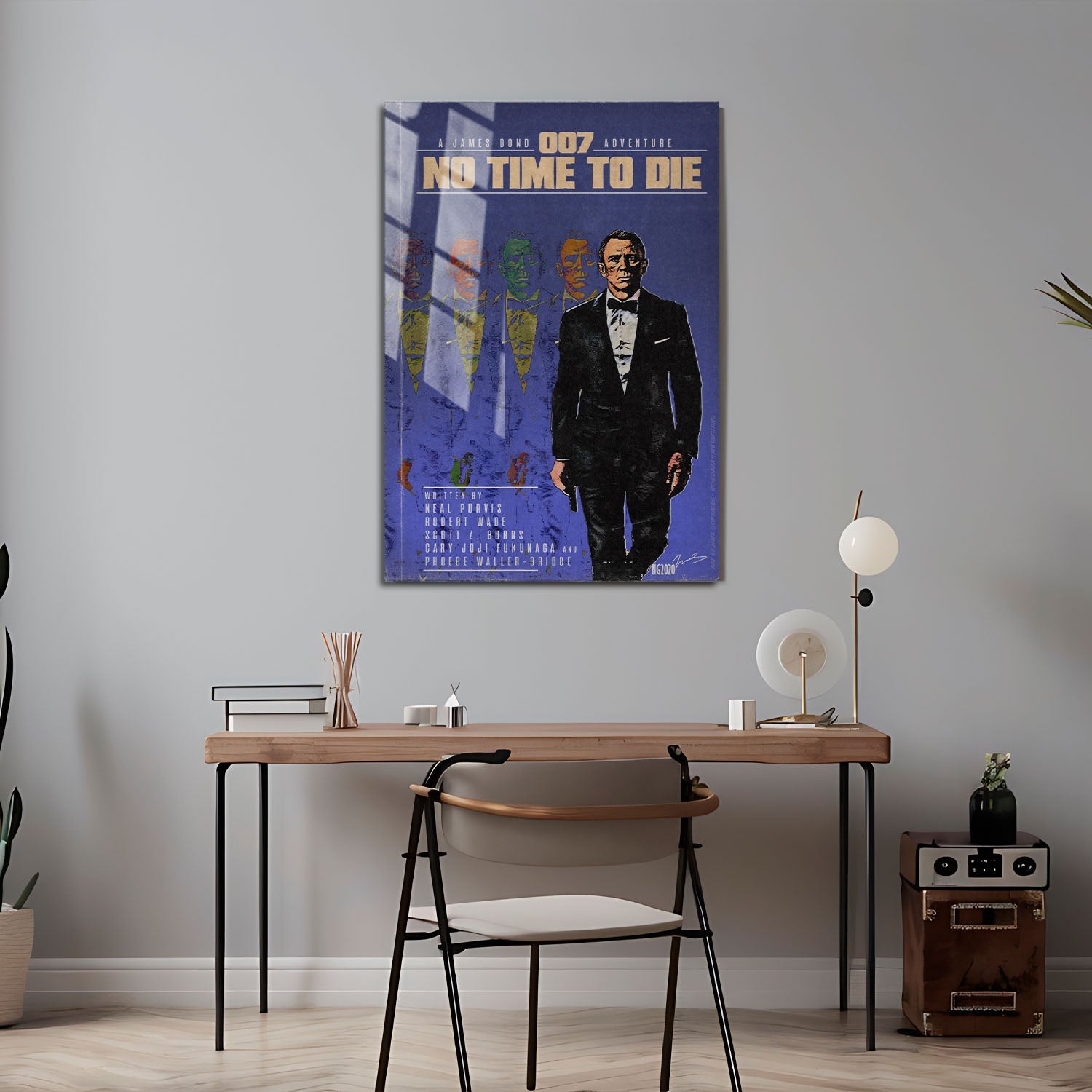 Flex Designs Metal Poster No Time to Die Minimalist 24 x 36" Home Goods - Movie 2021 Movie Metal Poster