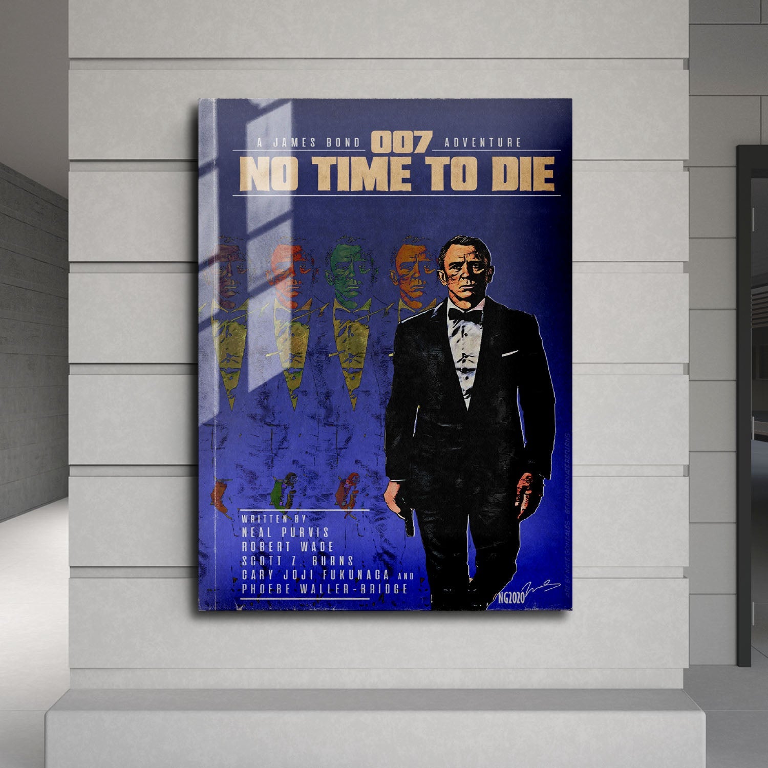 Flex Designs Metal Poster No Time to Die Minimalist 24 x 36" Home Goods - Movie 2021 Movie Metal Poster