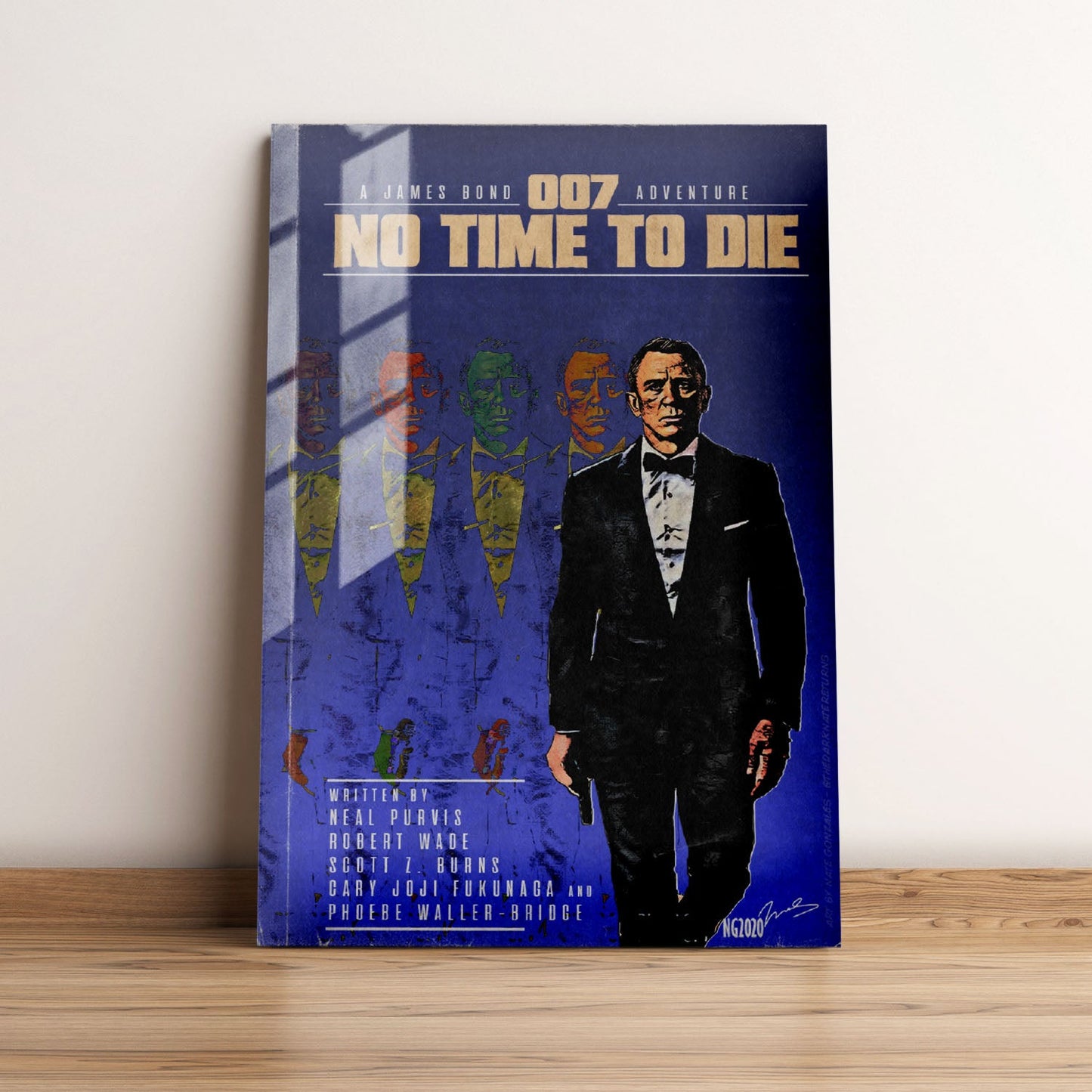 No Time to Die Minimalist Movie Metal Poster