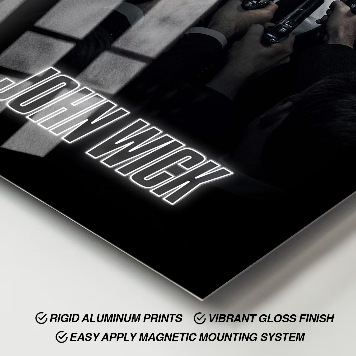 Flex Designs Metal Poster John Wick Cinematic 11 x 17" Home Goods - Movie 2014 Movie Metal Poster